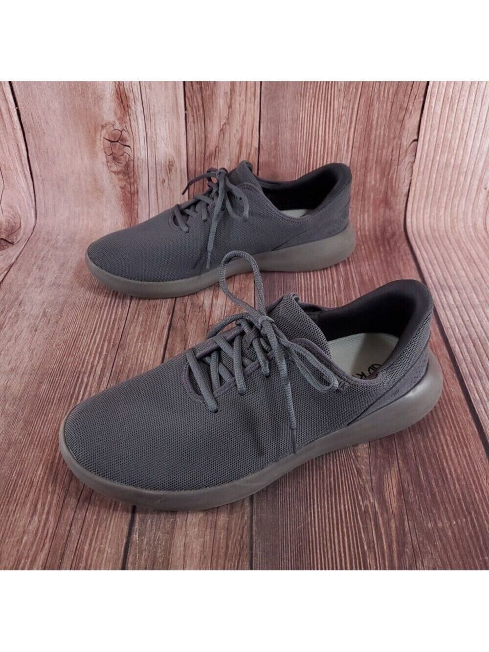 *READ* Kizik Unisex Size M12 W13.5 Madrid Eco Knit Shoes Graphite Hands Free